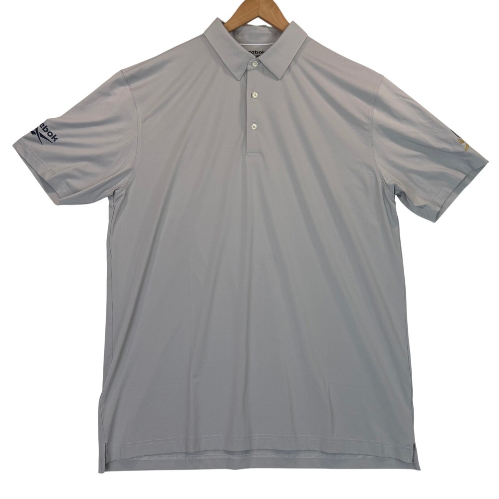 REEBOK Gray Bryson DeChambeau Crushers GC Golf Polo LIV Golf Athletic Fit Sz XL